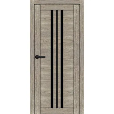 Міжкімнатні Двері Portalino Doors PL-ECO-07 Чорне скло Ламінатин-10