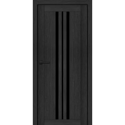Міжкімнатні Двері Portalino Doors PL-ECO-07 Чорне скло Ламінатин-12