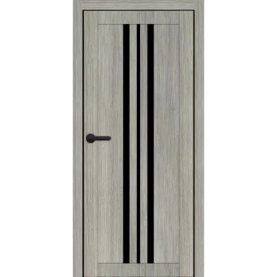 Міжкімнатні Двері Portalino Doors PL-ECO-07 Чорне скло Ламінатин-13