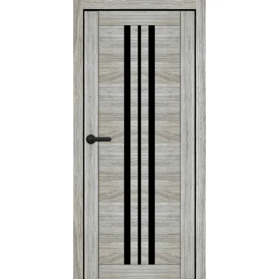 Міжкімнатні Двері Portalino Doors PL-ECO-07 Чорне скло Ламінатин-3