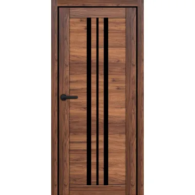 Міжкімнатні Двері Portalino Doors PL-ECO-07 Чорне скло Ламінатин-5