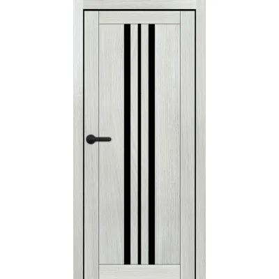 Міжкімнатні Двері Portalino Doors PL-ECO-07 Чорне скло Ламінатин-6