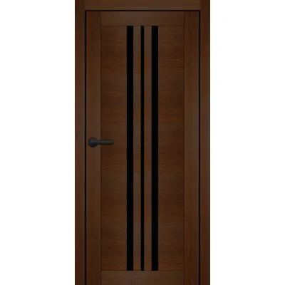 Міжкімнатні Двері Portalino Doors PL-PVC-07 Чорне скло ПВХ плівка-1