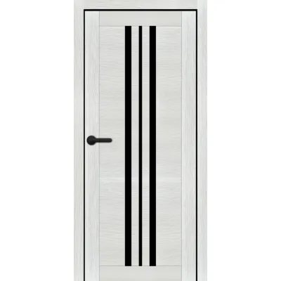 Міжкімнатні Двері Portalino Doors PL-PVC-07 Чорне скло ПВХ плівка-2
