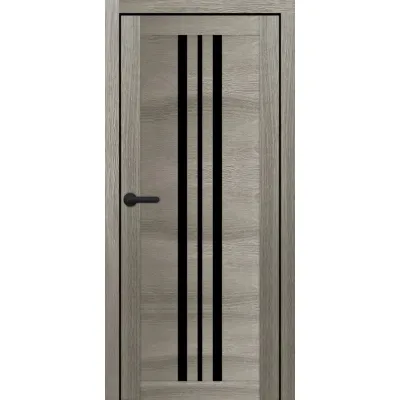 Міжкімнатні Двері Portalino Doors PL-PVC-07 Чорне скло ПВХ плівка-3