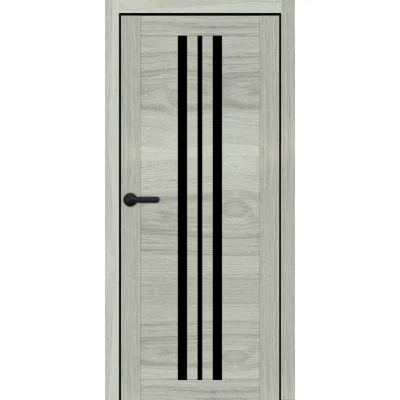 Міжкімнатні Двері Portalino Doors PL-PVC-07 Чорне скло ПВХ плівка-4