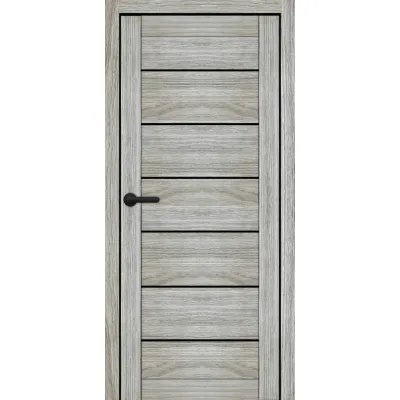 Міжкімнатні Двері Portalino Doors PL-ECO-08 Чорне скло Ламінатин-11