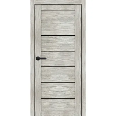 Міжкімнатні Двері Portalino Doors PL-ECO-08 Чорне скло Ламінатин-8