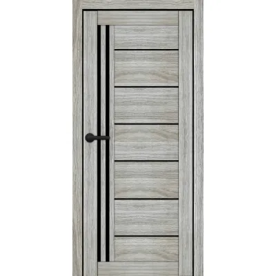 Межкомнатные Двери Portalino Doors PL-ECO-14 Черное стекло Ламинатин-6