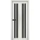 Межкомнатные Двери Portalino Doors PL-ECO-26 Черное стекло Ламинатин-5-thumb