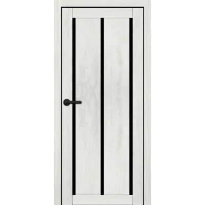 Міжкімнатні Двері Portalino Doors PL-ECO-28 Чорне скло Ламінатин-3