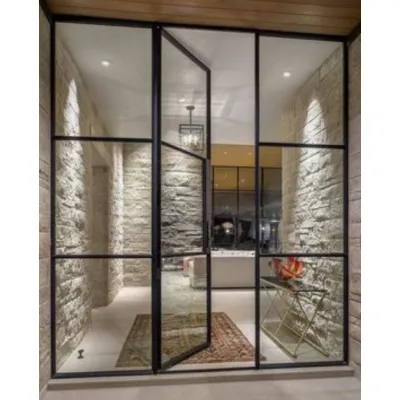 Межкомнатные Двери RockWood Design MetalGlass 3 Стеклянные-0