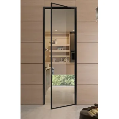 Міжкімнатні Двері RockWood Design MetalGlass 4 Скляні-0