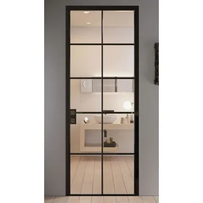 Міжкімнатні Двері RockWood Design MetalGlass 7 Скляні-0