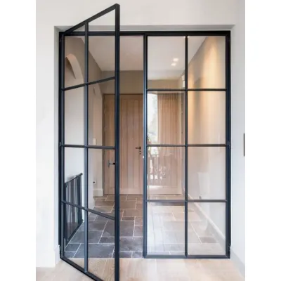 Міжкімнатні Двері RockWood Design MetalGlass 9 Скляні-0
