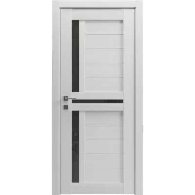 Межкомнатные Двери Rodos Modern Alfa ПО Черное стекло ПВХ плёнка-2