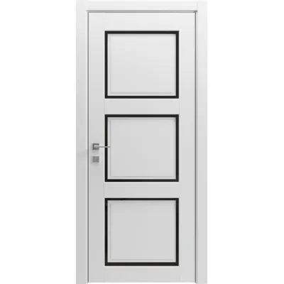 Міжкімнатні Двері Rodos Style R Style 3 Чорне скло ПВХ плівка-4