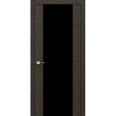 Міжкімнатні Двері Rodos Modern Flat ПО Чорне скло ПВХ плівка-1