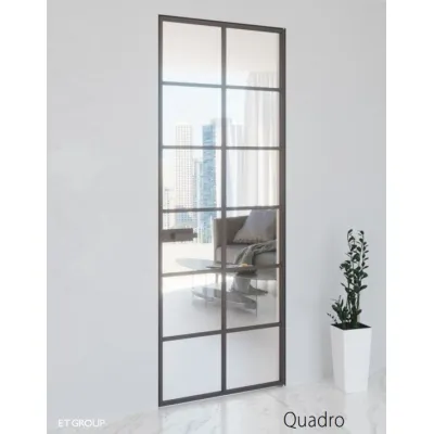 Межкомнатные Двери Secret Doors Quadro Стеклянные-0