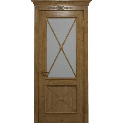 Межкомнатные Двери Status Royal Cross RC-012-S01 Шпон-0