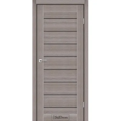 Межкомнатные Двери StilDoors TANZANIA Черное стекло ПВХ плёнка-3