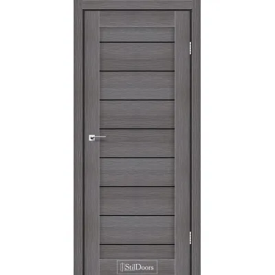 Межкомнатные Двери StilDoors TANZANIA Черное стекло ПВХ плёнка-7