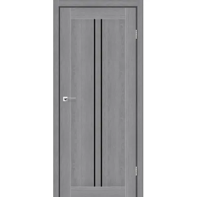 Міжкімнатні Двері StilDoors BARSELONA Чорне скло ПВХ плівка-1