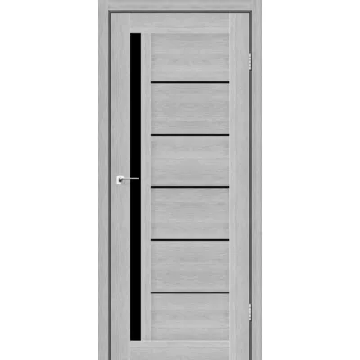 Міжкімнатні Двері StilDoors SOFIA Чорне скло ПВХ плівка-2