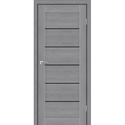 Міжкімнатні Двері StilDoors VICTORIA Чорне скло ПВХ плівка-1