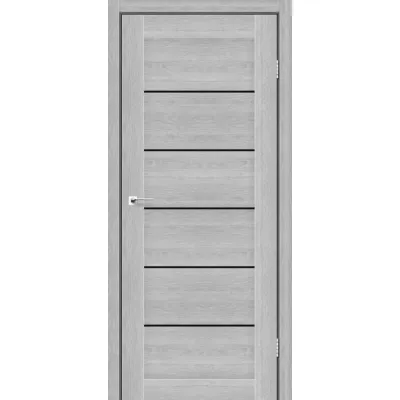 Міжкімнатні Двері StilDoors VICTORIA Чорне скло ПВХ плівка-0