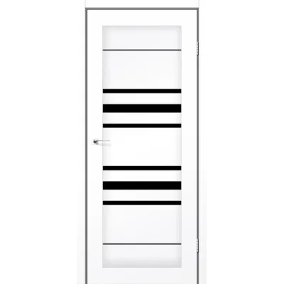 Межкомнатные Двери StilDoors TOKYO Черное стекло ПВХ плёнка-0