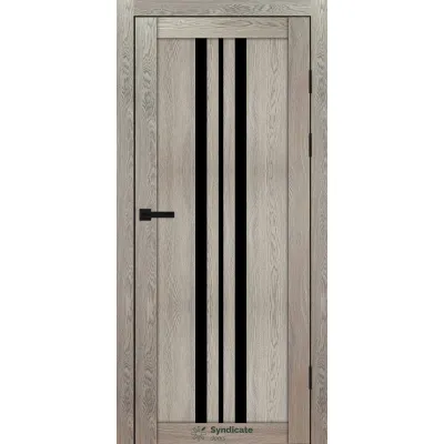 Міжкімнатні Двері Syndicate Doors SD-PVC-107 Чорне скло ПВХ плівка-10
