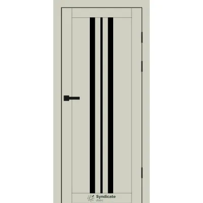 Міжкімнатні Двері Syndicate Doors SD-PVC-107 Чорне скло ПВХ плівка-13