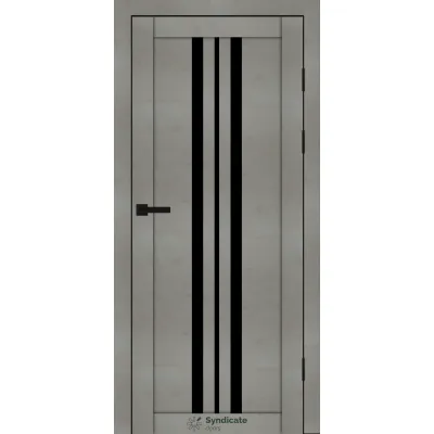Міжкімнатні Двері Syndicate Doors SD-PVC-107 Чорне скло ПВХ плівка-5