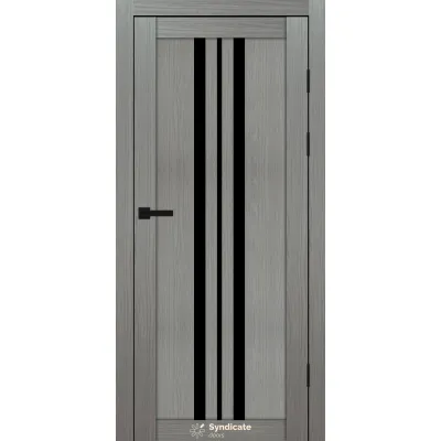 Міжкімнатні Двері Syndicate Doors SD-PVC-107 Чорне скло ПВХ плівка-7