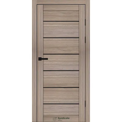 Межкомнатные Двери Syndicate Doors SD-PVC-108 Черное стекло ПВХ плёнка-15