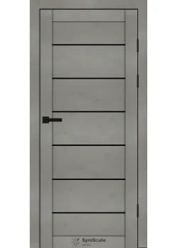 Двери Syndicate Doors SD-PVC-108 Черное стекло