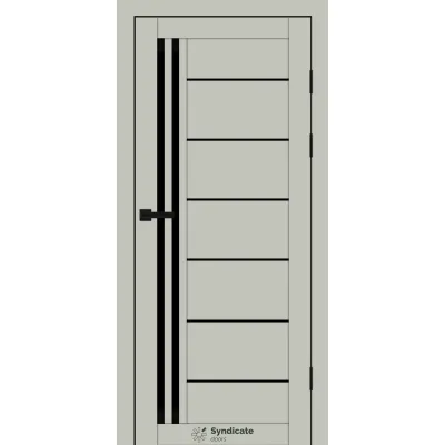 Міжкімнатні Двері Syndicate Doors SD-PVC-114 Чорне скло ПВХ плівка-13