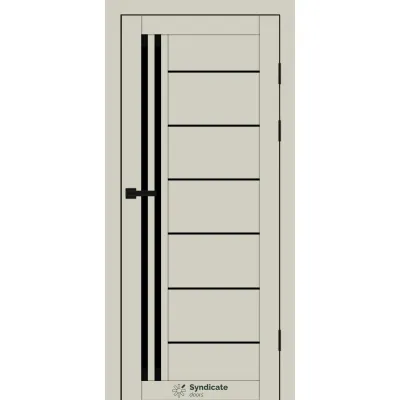 Міжкімнатні Двері Syndicate Doors SD-PVC-114 Чорне скло ПВХ плівка-14
