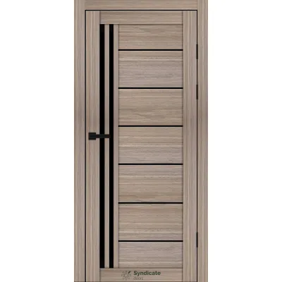Міжкімнатні Двері Syndicate Doors SD-PVC-114 Чорне скло ПВХ плівка-15