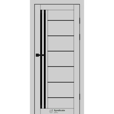 Міжкімнатні Двері Syndicate Doors SD-PVC-114 Чорне скло ПВХ плівка-16