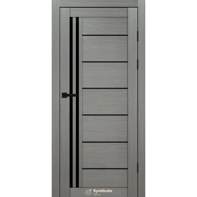 Міжкімнатні Двері Syndicate Doors SD-PVC-114 Чорне скло ПВХ плівка-6