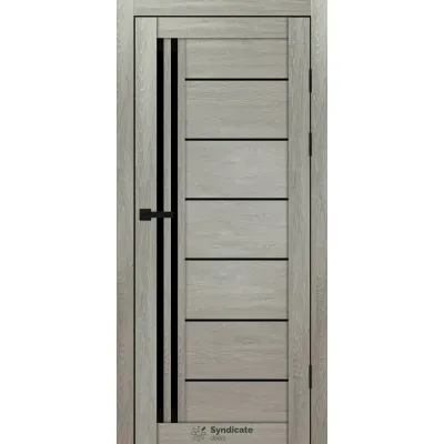 Міжкімнатні Двері Syndicate Doors SD-PVC-114 Чорне скло ПВХ плівка-9