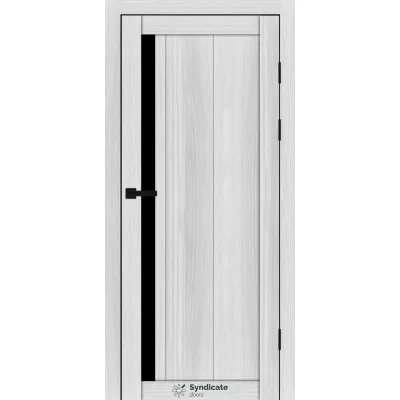 Міжкімнатні Двері Syndicate Doors SD-PVC-124 Чорне скло ПВХ плівка-10