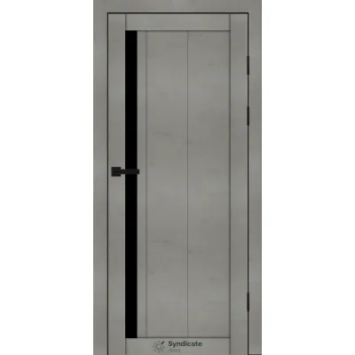 Міжкімнатні Двері Syndicate Doors SD-PVC-124 Чорне скло ПВХ плівка-11