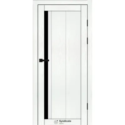 Міжкімнатні Двері Syndicate Doors SD-PVC-124 Чорне скло ПВХ плівка-12