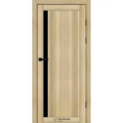 Міжкімнатні Двері Syndicate Doors SD-PVC-124 Чорне скло ПВХ плівка-14
