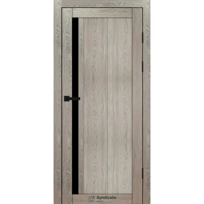 Міжкімнатні Двері Syndicate Doors SD-PVC-124 Чорне скло ПВХ плівка-16