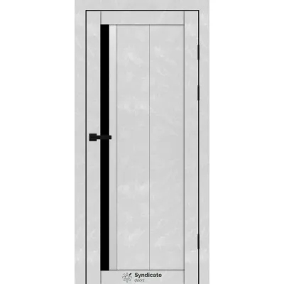 Міжкімнатні Двері Syndicate Doors SD-PVC-124 Чорне скло ПВХ плівка-7