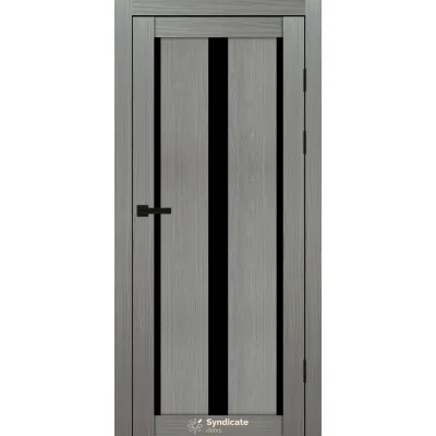 Межкомнатные Двери Syndicate Doors SD-PVC-127 Черное стекло ПВХ плёнка-7